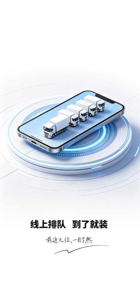 司机端:线上排队 到了就装